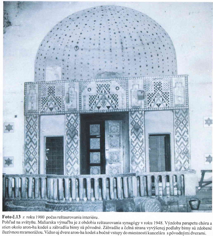 Ukážka z reštauratorskeho projektu synagógy